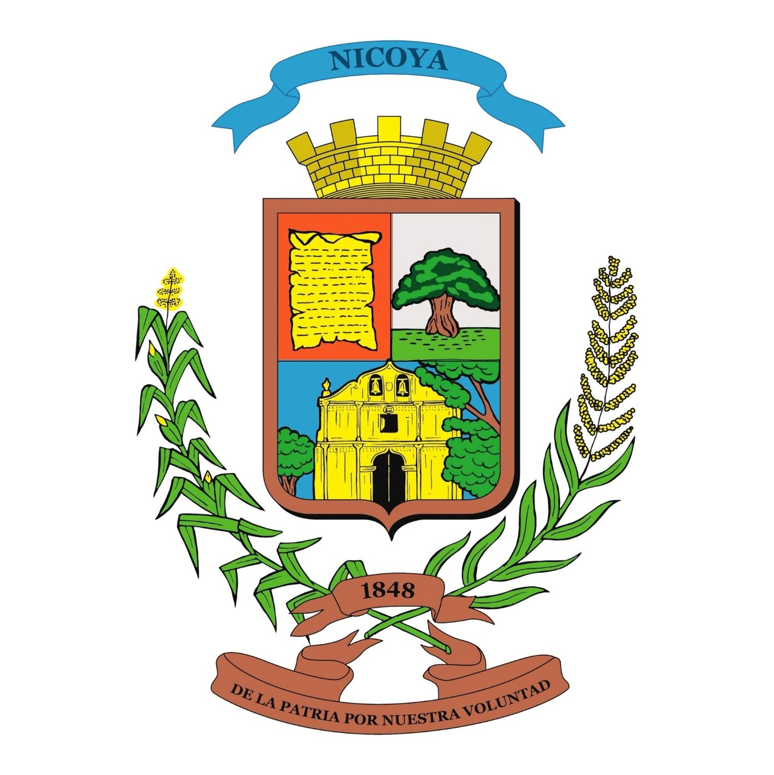 Escudo de Nicoya. Tomado de la página web de la Municipalidad de Nicoya.  En: https://www.nicoya.go.cr/articulo/146/escudo-de-nicoya