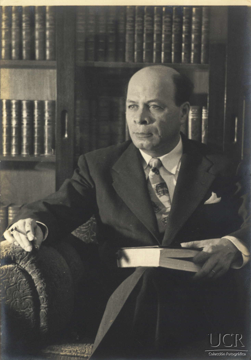 Prof. Abelardo Bonilla Baldares. Ponente del I Congreso Universitario, Universidad de Costa Rica. S.F. Fuente: Fototeca Universidad de Costa Rica, Colección Semanario Universidad, en custodia en el Archivo Universitario Rafael Obregón Loría.